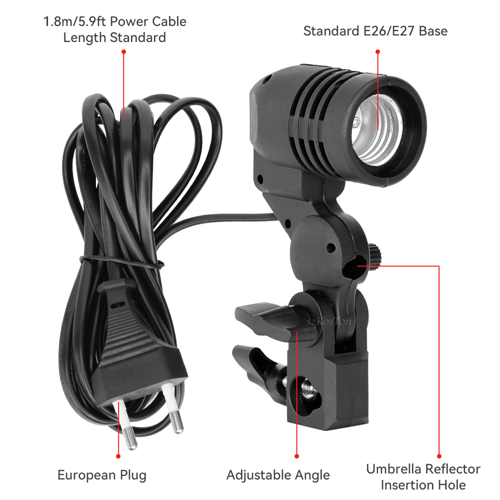 Einzigen Kopf Lampenfassung E2 – Photography Umbrella Bewertung und Preis